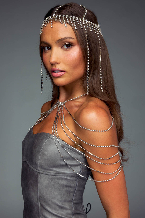 Chain Crystal Shoulder Jewelry view 1