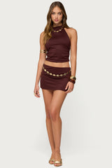 Briar Chain Belt Mini Skirt