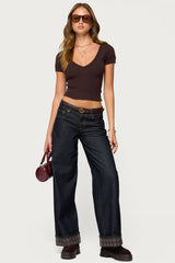 Theresa V Neck Knit Top