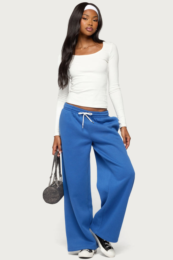 Kamari Low Rise Wide Sweatpants view 1