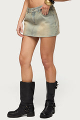 Chiara Denim Micro Skirt