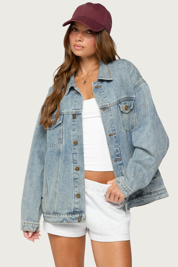 Dalia Oversized Denim Jacket view 1