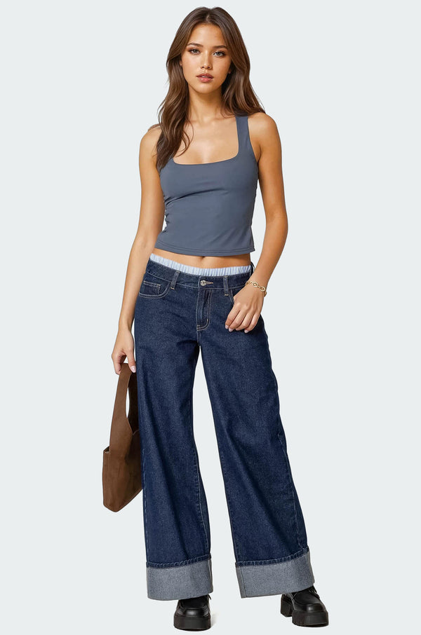 Essy Square Neck Top view 2