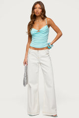 Kianni Low Rise Wide Leg Jeans
