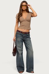 Merinda V Neck Top