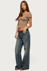 Merinda V Neck Top