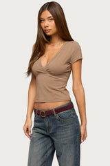 Merinda V Neck Top