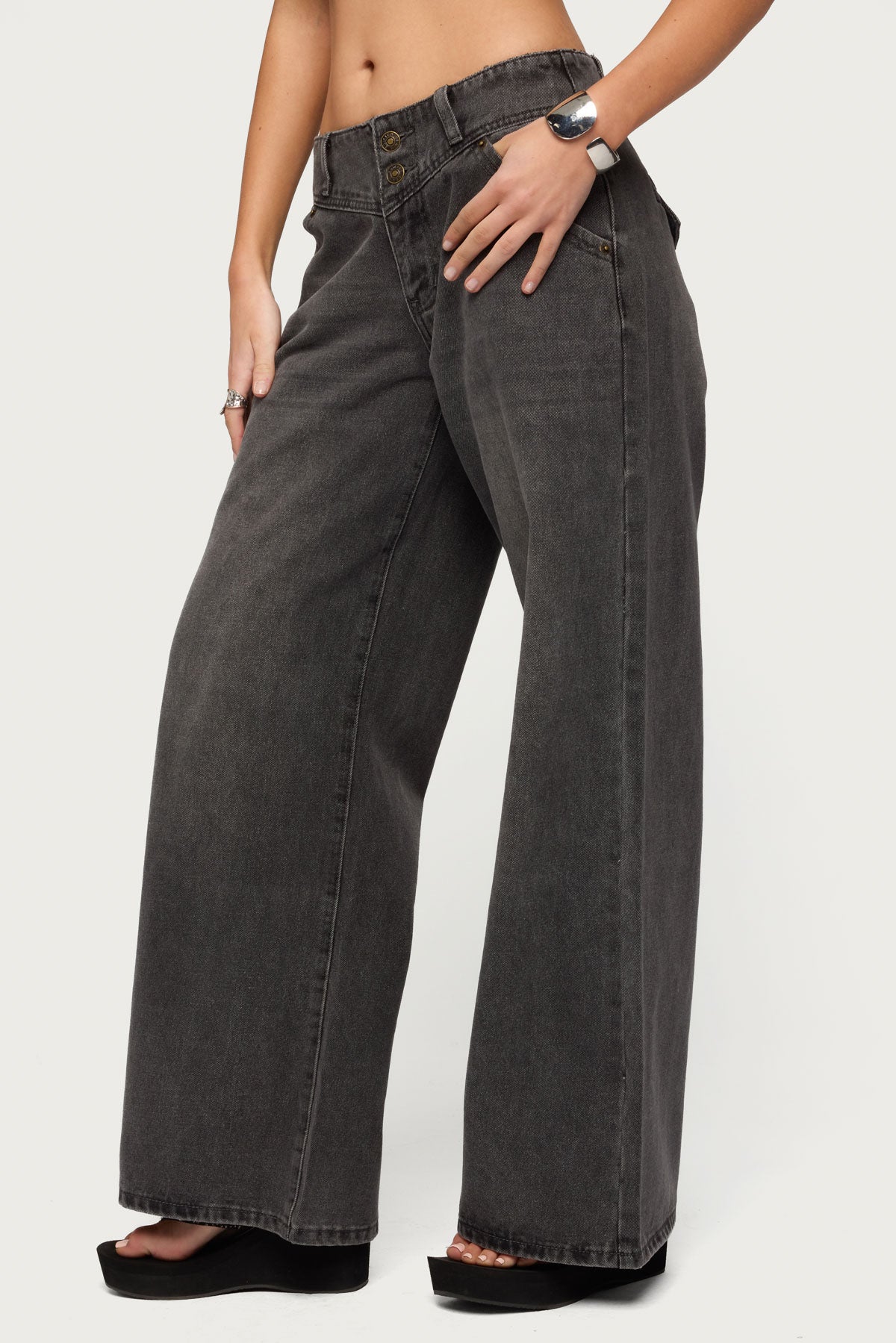 Meredith Low Rise Wide Leg Jeans