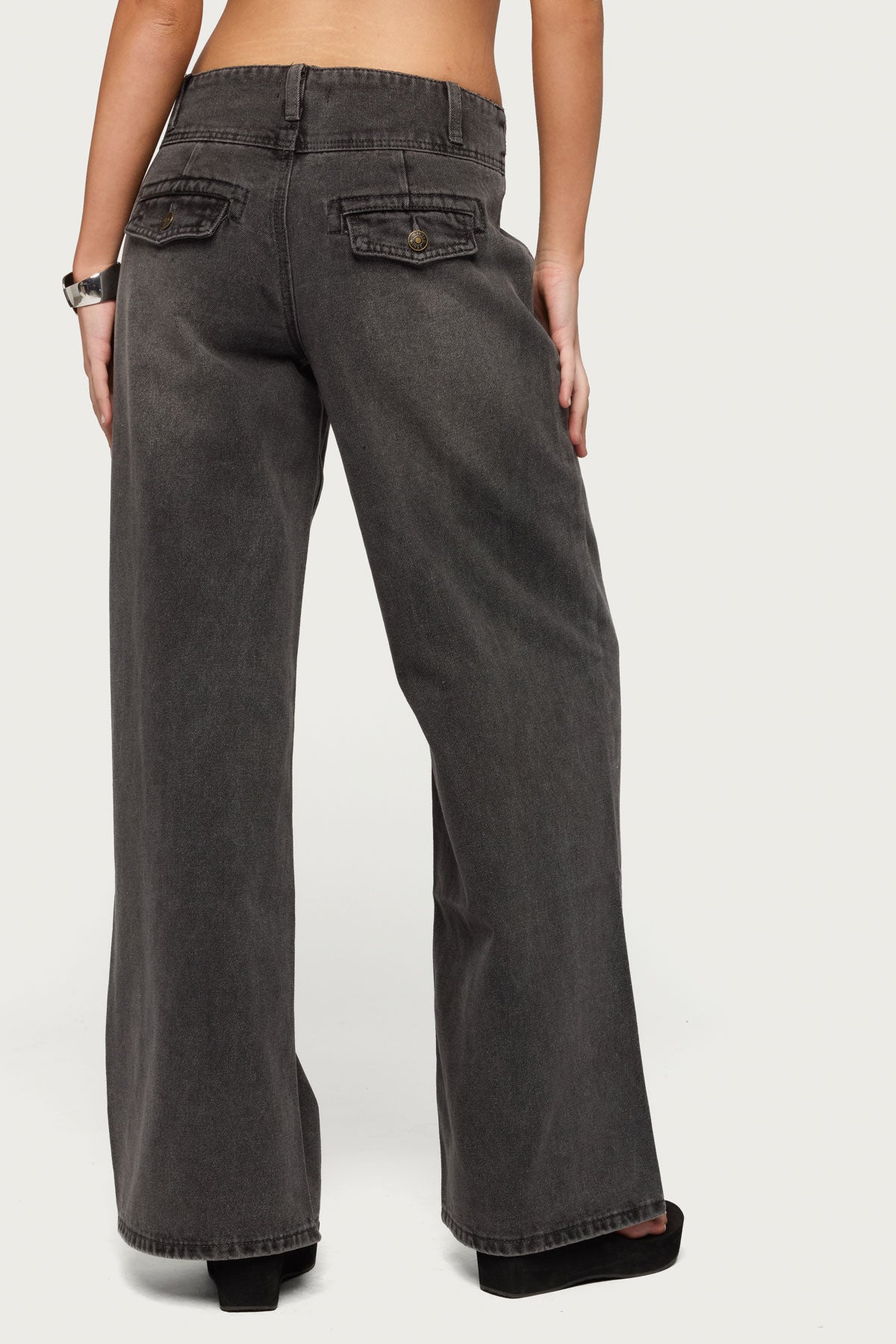 Meredith Low Rise Wide Leg Jeans