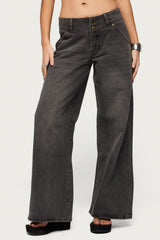 Meredith Low Rise Wide Leg Jeans