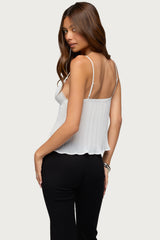 Rhian Lacey Pleated Babydoll Top