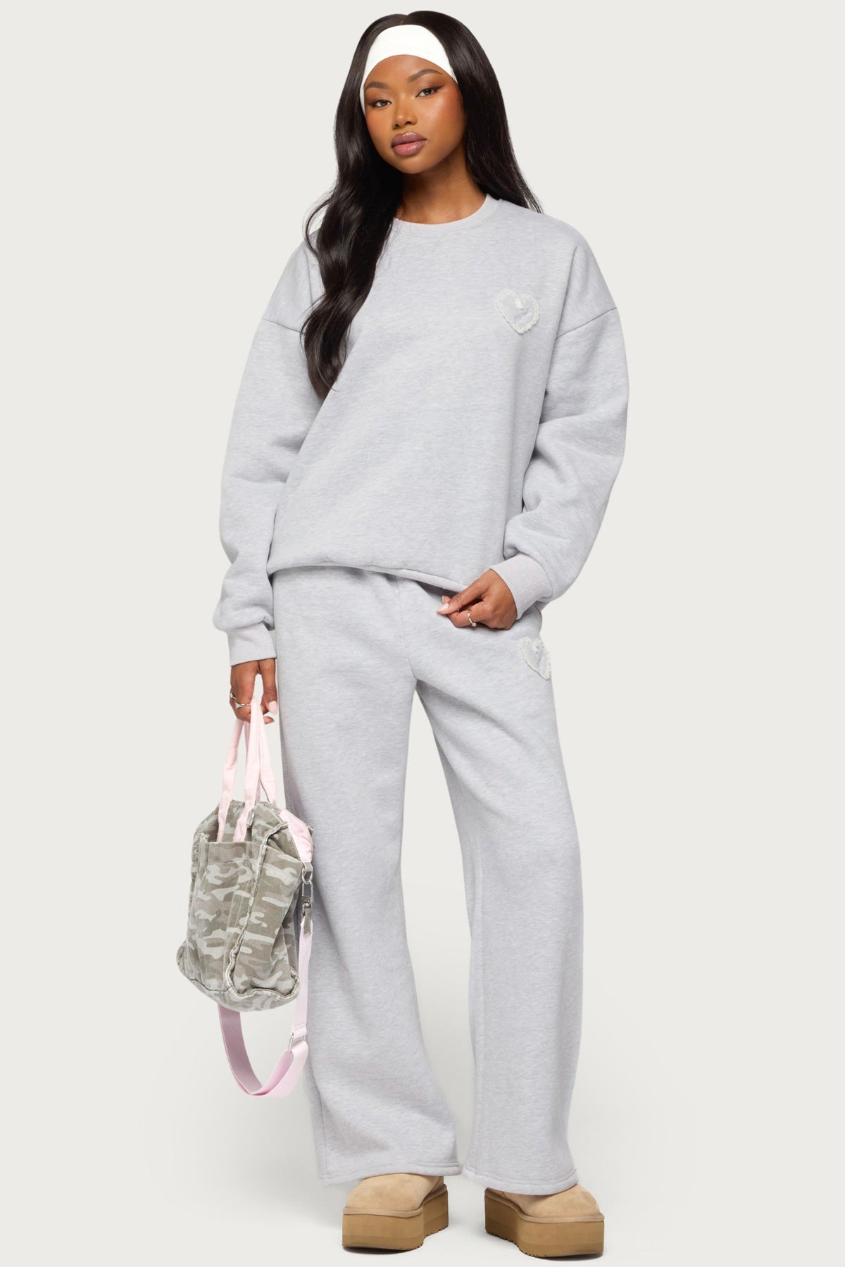 Love Edikted Wide Leg Sweatpants