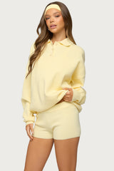 Lorie Oversized Knit Polo Sweater
