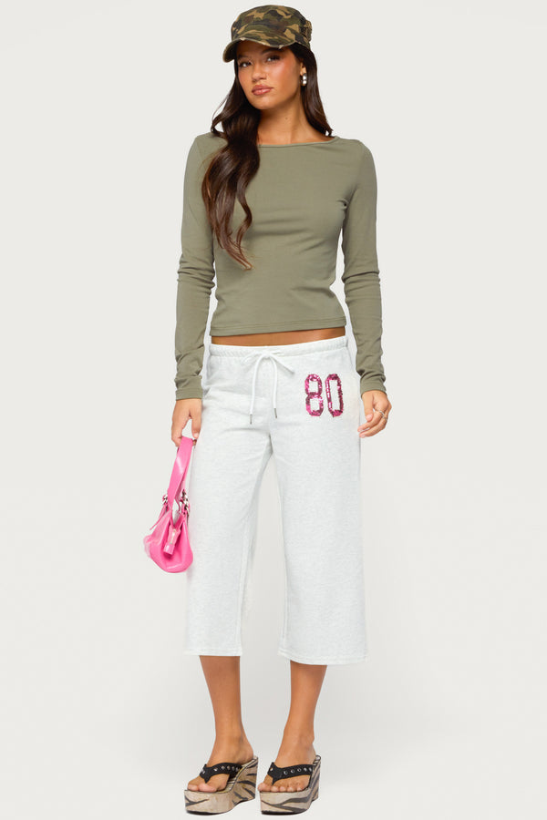 Savi Boat Neck Long Sleeve Top view 2