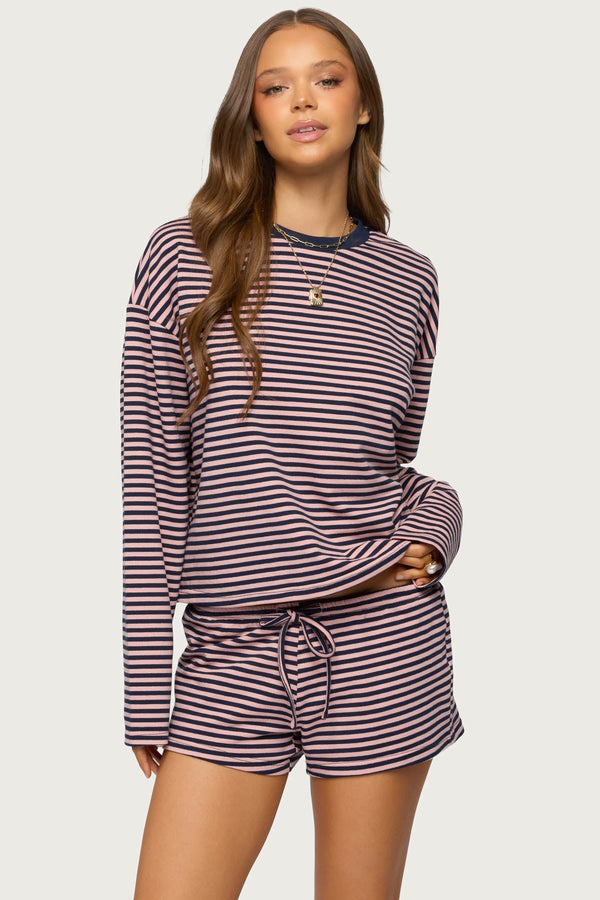 Jainee Striped Long Sleeve T Shirt view 1