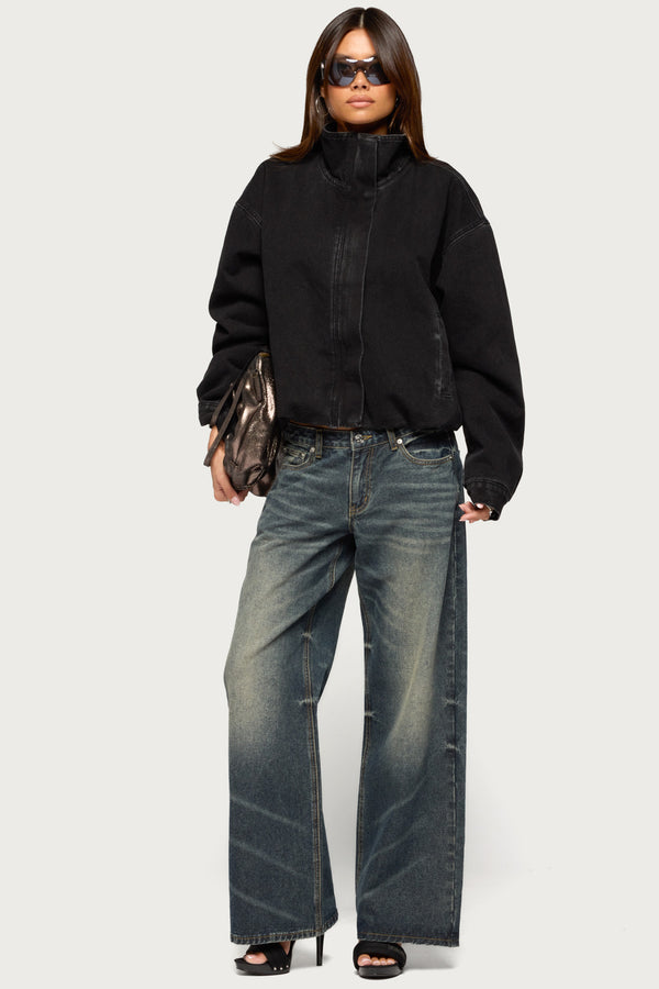 Trudie Oversized Denim Coat view 2