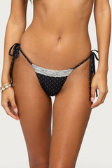 Nicci Polka Dot String Bikini Bottom