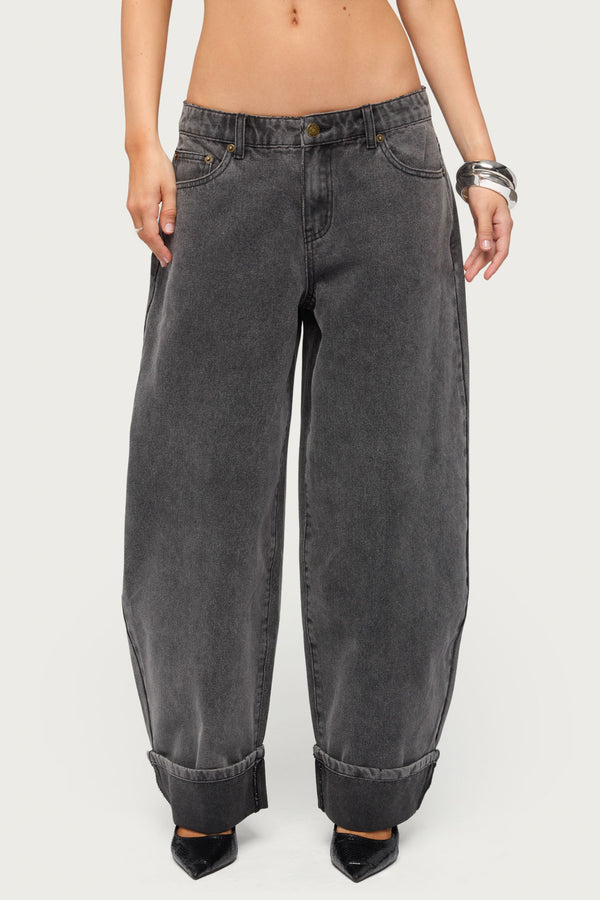 Petite Kella Low Rise Baggy Jeans view 2