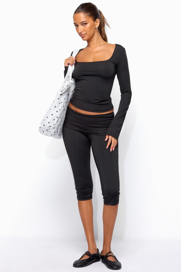 Ravena Foldover Capri Leggings view 1