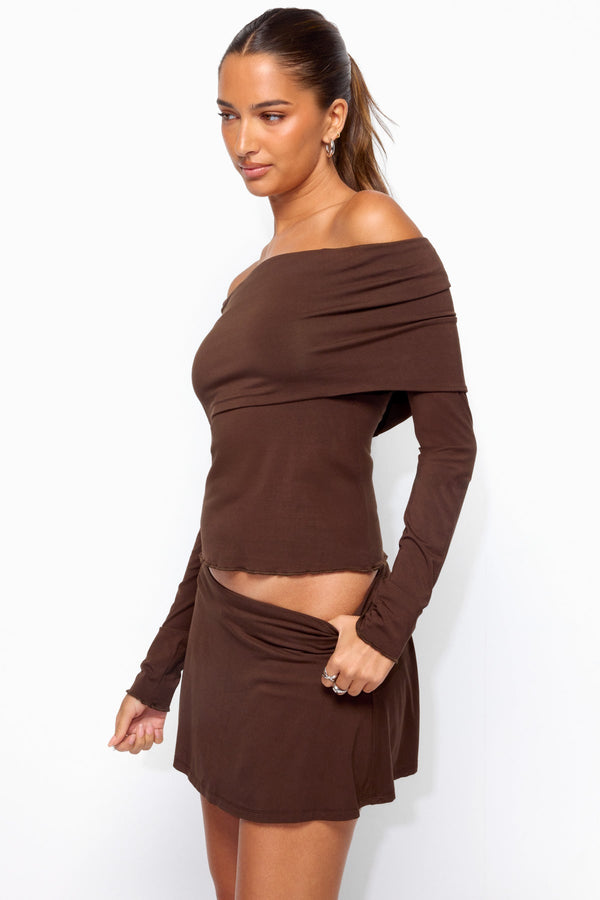 Habiba Foldover Off Shoulder Top view 1
