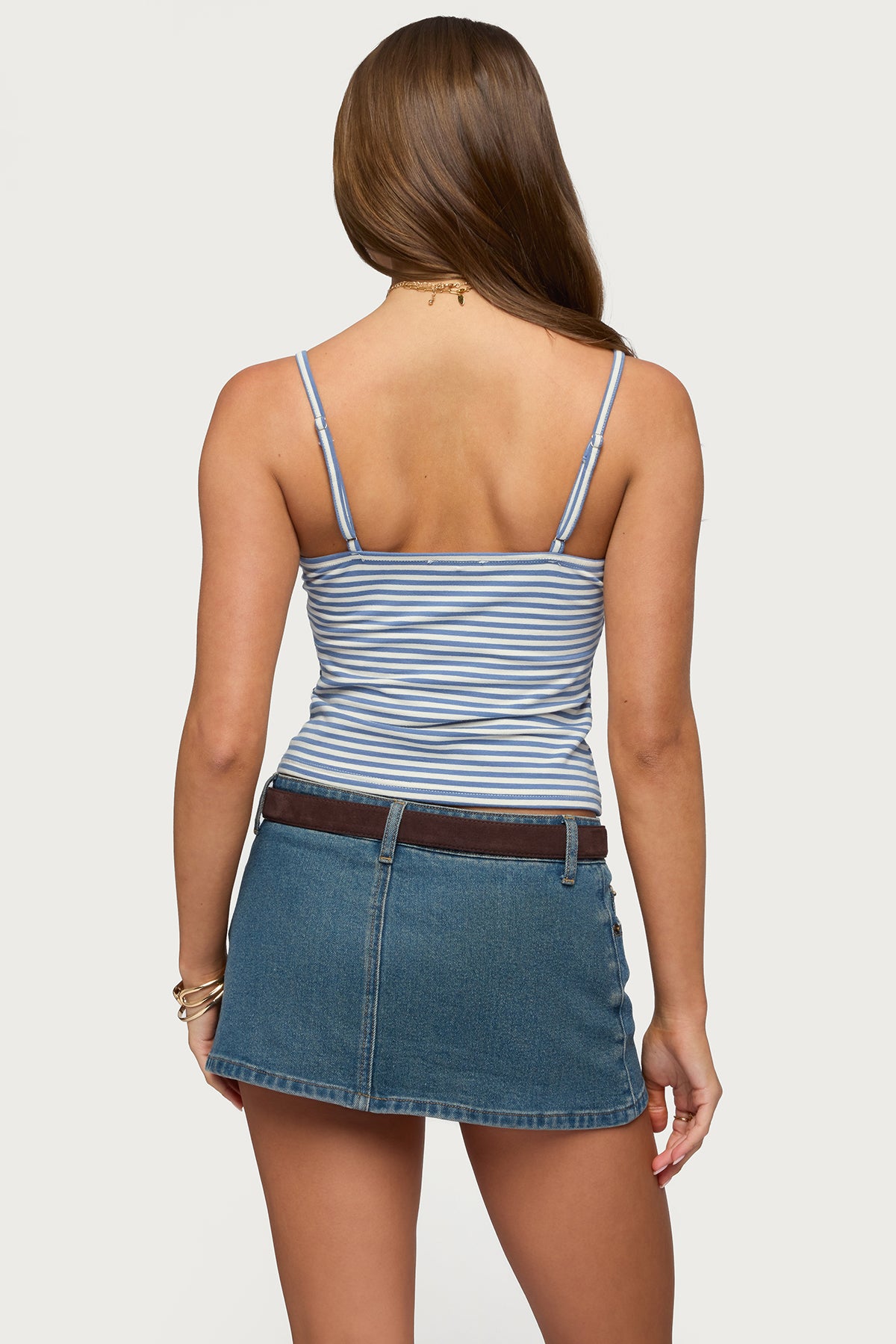 Emilea  V Neck Striped Tank Top