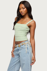 Naia Pointelle Knit Tank Top