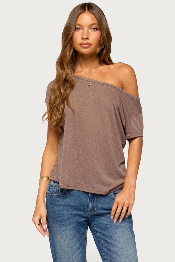 Amora Off Shoulder Sheer Top view 1