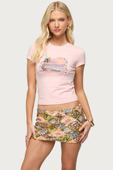 Beach Babe Sequin T Shirt