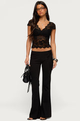 Junipar Waist Tie Flared Pants