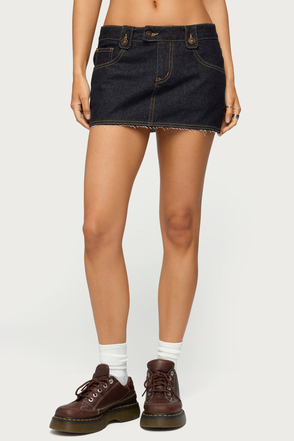Noura Denim Mini Skirt view 2