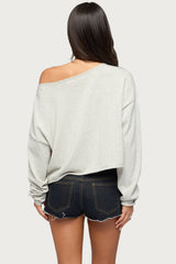 USA Off Shoulder Sweater