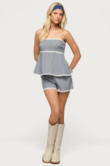 Ellie Lacey Gingham Shorts