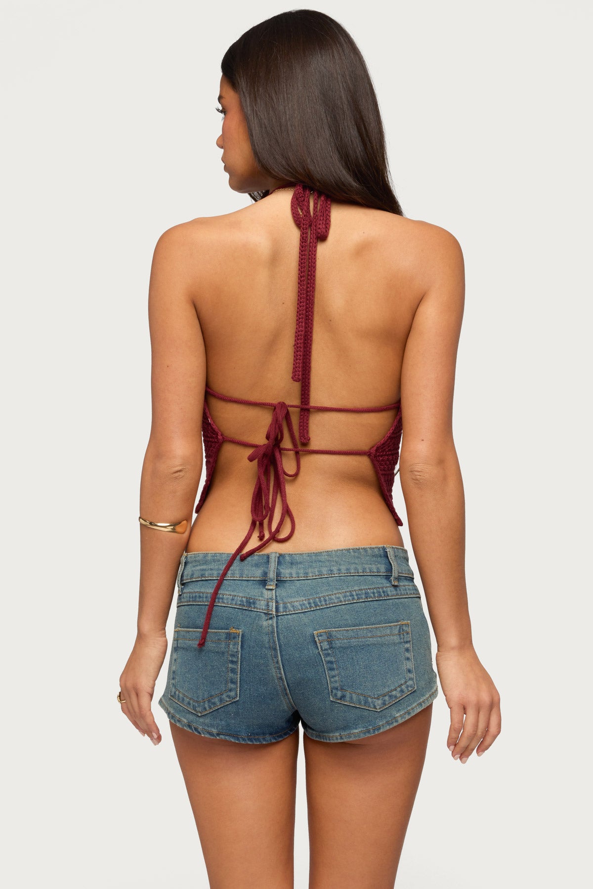 Backless Coastal Charm Crochet Top