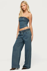Braidey Low Rise Baggy Jeans