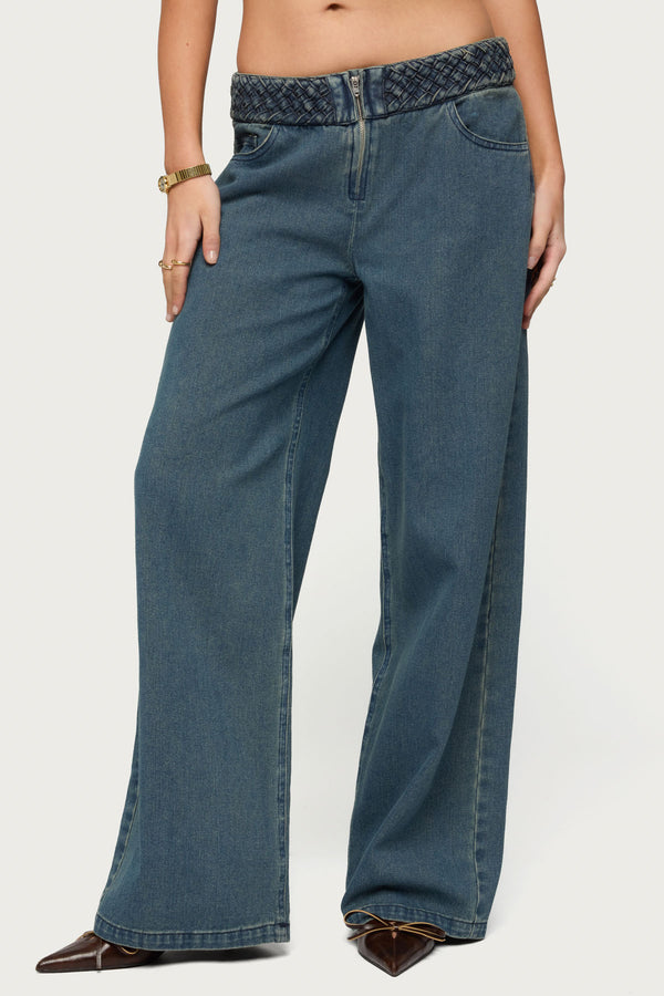 Braidey Low Rise Baggy Jeans view 2