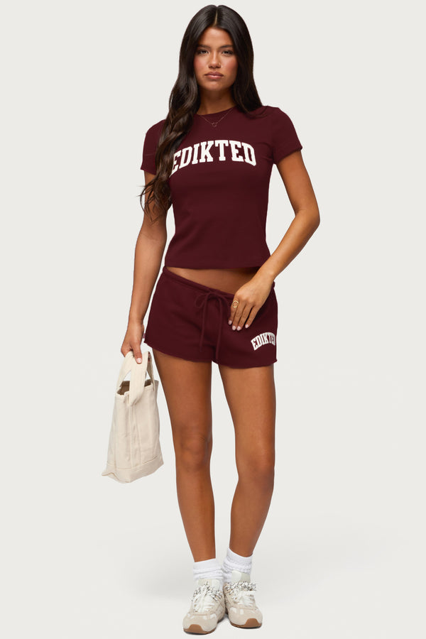 Sporty Babe Edikted Micro Shorts view 1