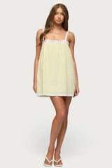 Hipla Contrast Lacey Cotton Dress