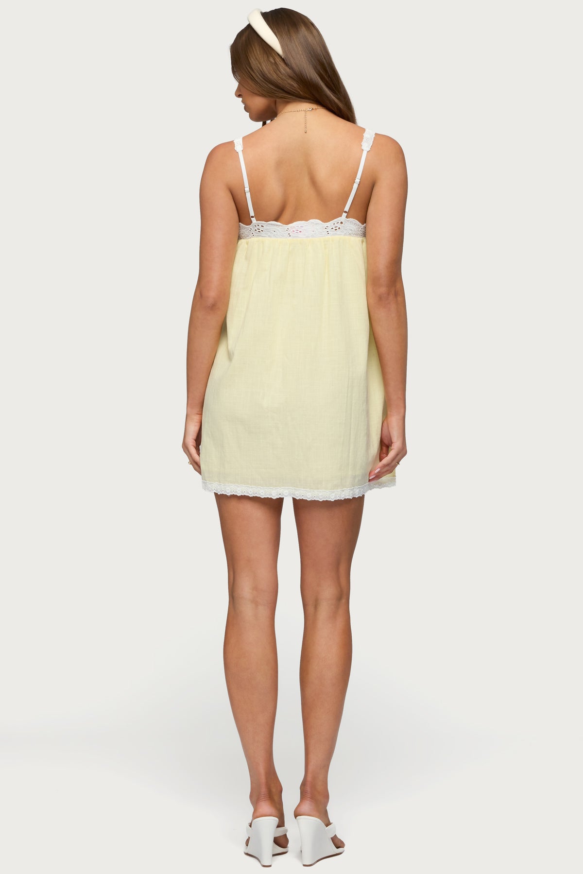 Hipla Contrast Lacey Cotton Dress