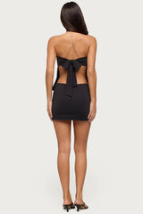 Alannah Backless Strapless Mini Dress