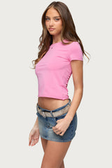 Izabelle Shredded Back Top
