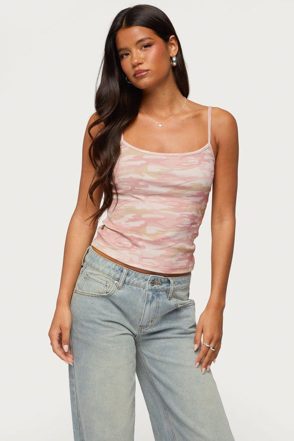 Ciellah Camo Tank Top view 1