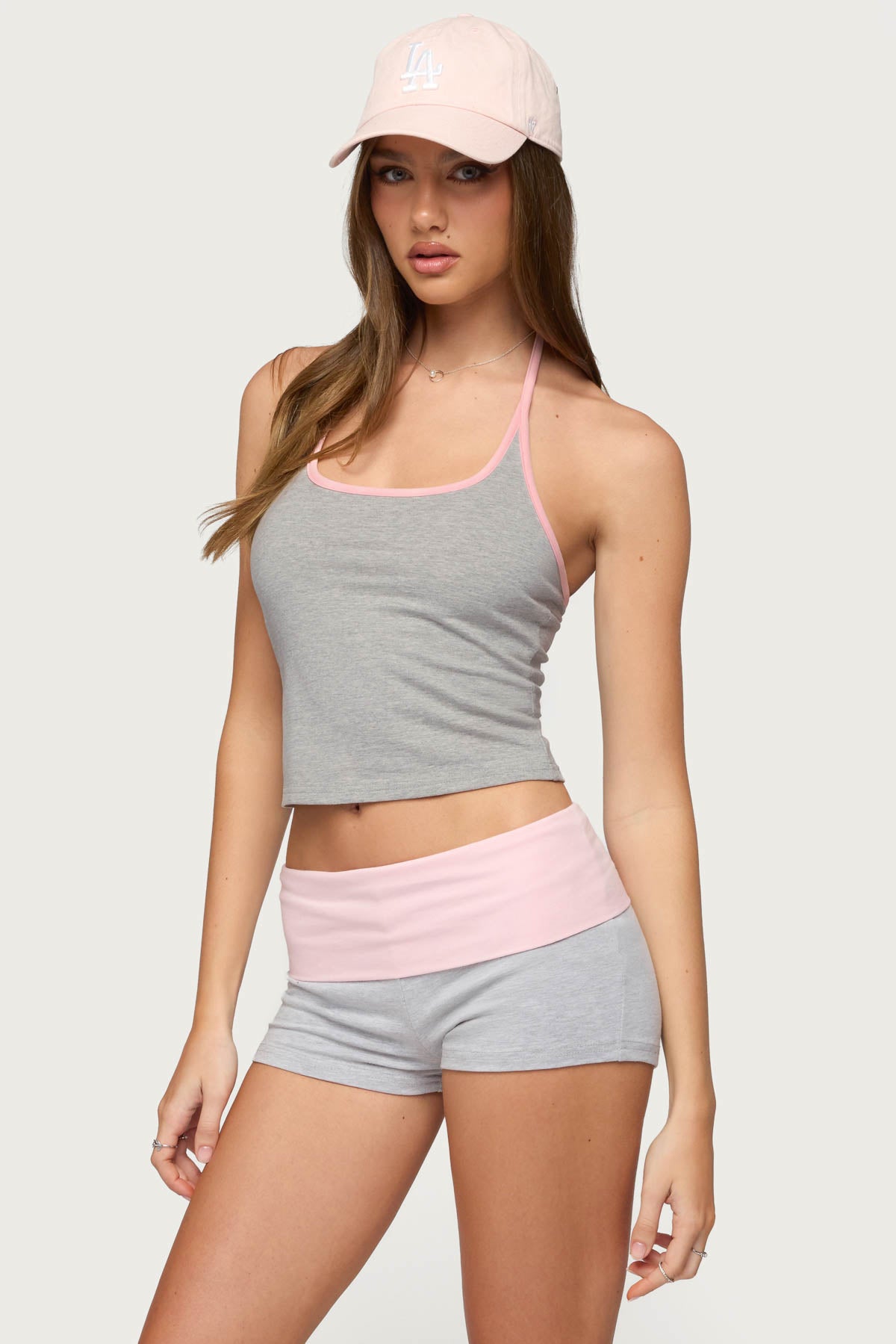 Yurie Contrast Halter Top