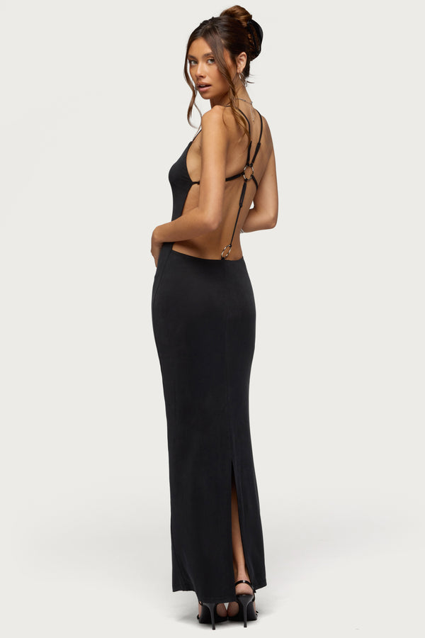 Zhuri Ring Backless Maxi Dress view 1