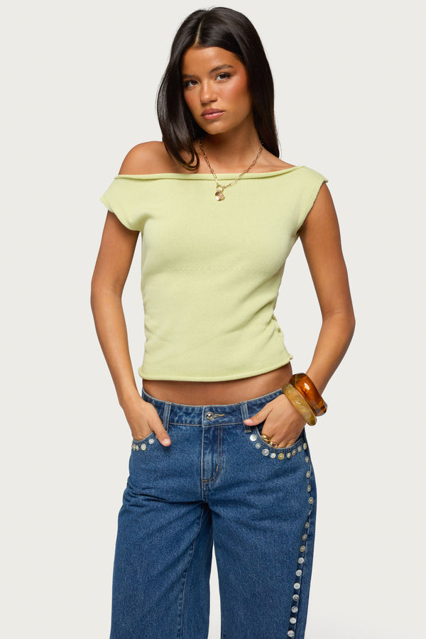 Lauria Off Shoulder Knit Top view 1