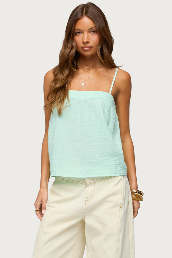 Sapphire Textured Tank Top view 1