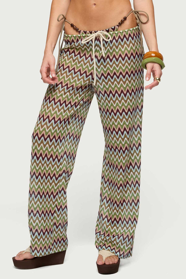 Mindee Zigzag Crochet Pants view 2