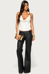 Bayley Low Rise Faux Leather Pants