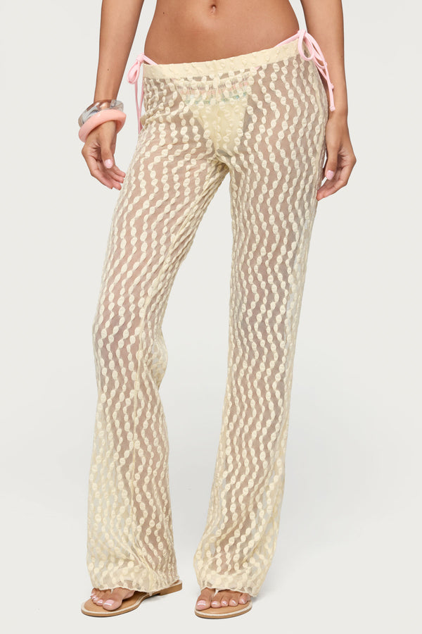 Liliette Sheer Textured Pants view 2