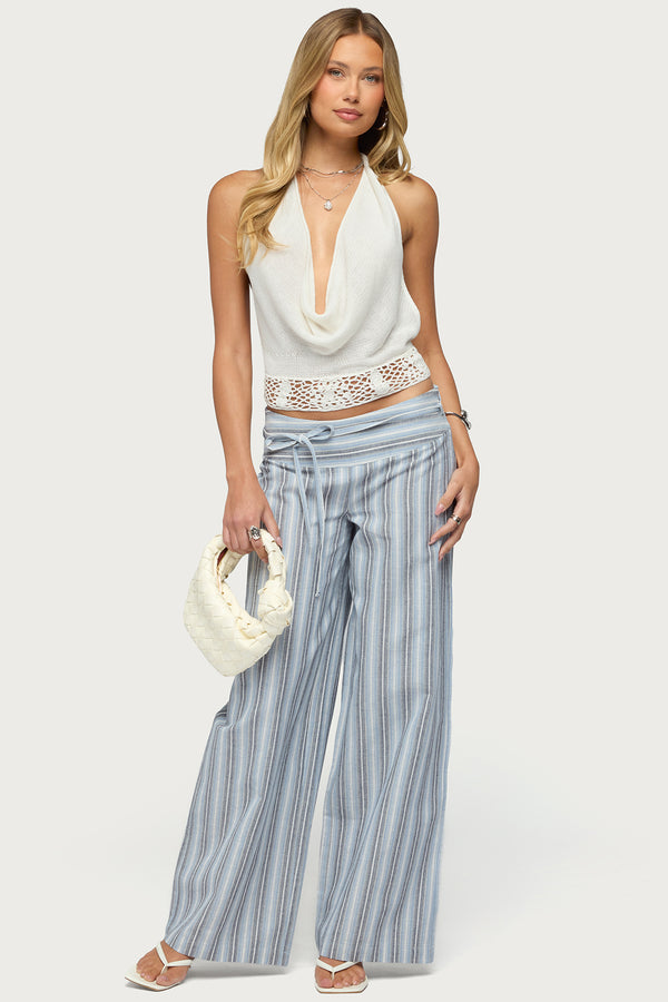 Ennis Crochet Waist Knit Top view 2