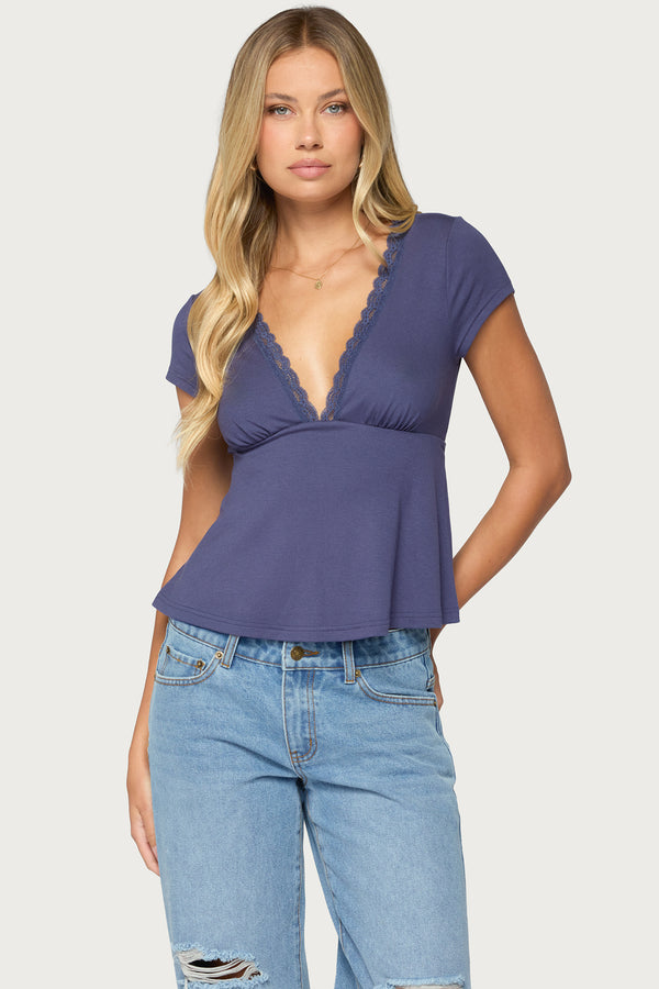 Palermo Lacey Babydoll Top view 1
